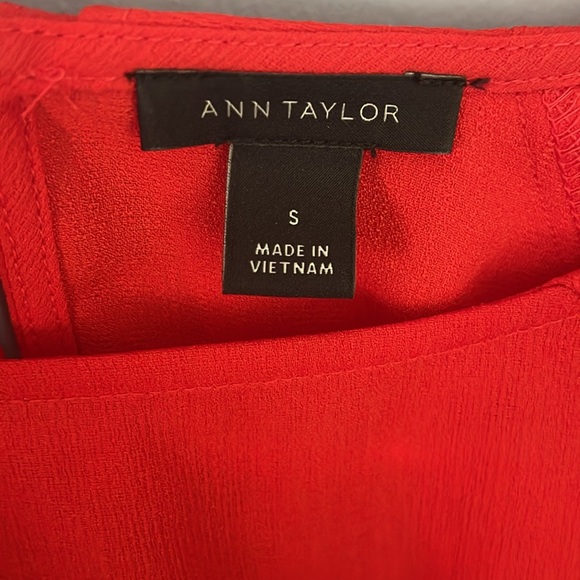 Ann Taylor Orange Blouse Size S - Picture 3 of 3